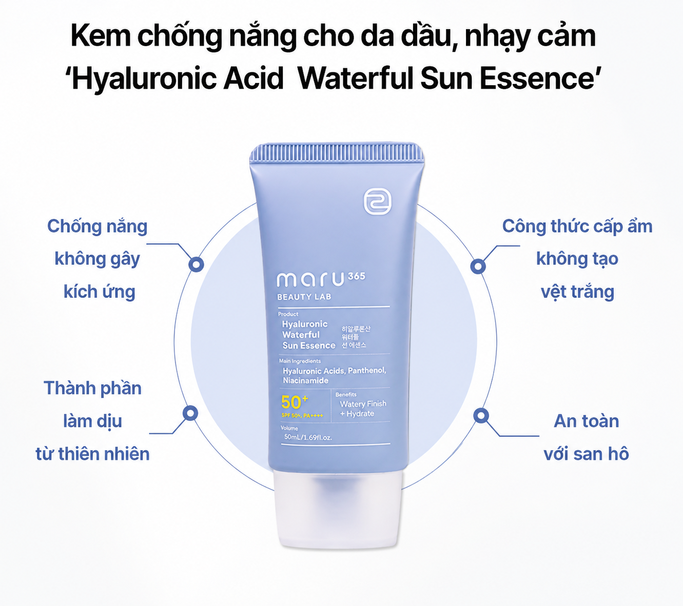 Maru365 Sun Essence – Kiểm nghiệm chỉ số kích ứng 0.00