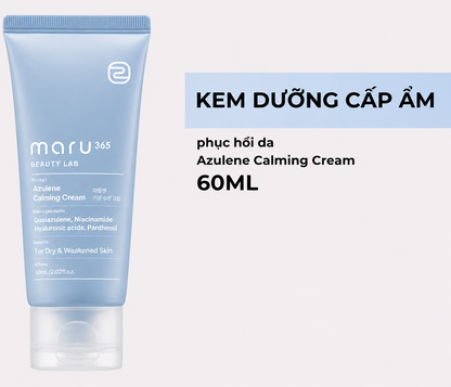 Kem Dưỡng Làm Dịu Da Maru365 Azulene Calming Cream 60ml – Azulene Nữ Hoàng Êm Dịu