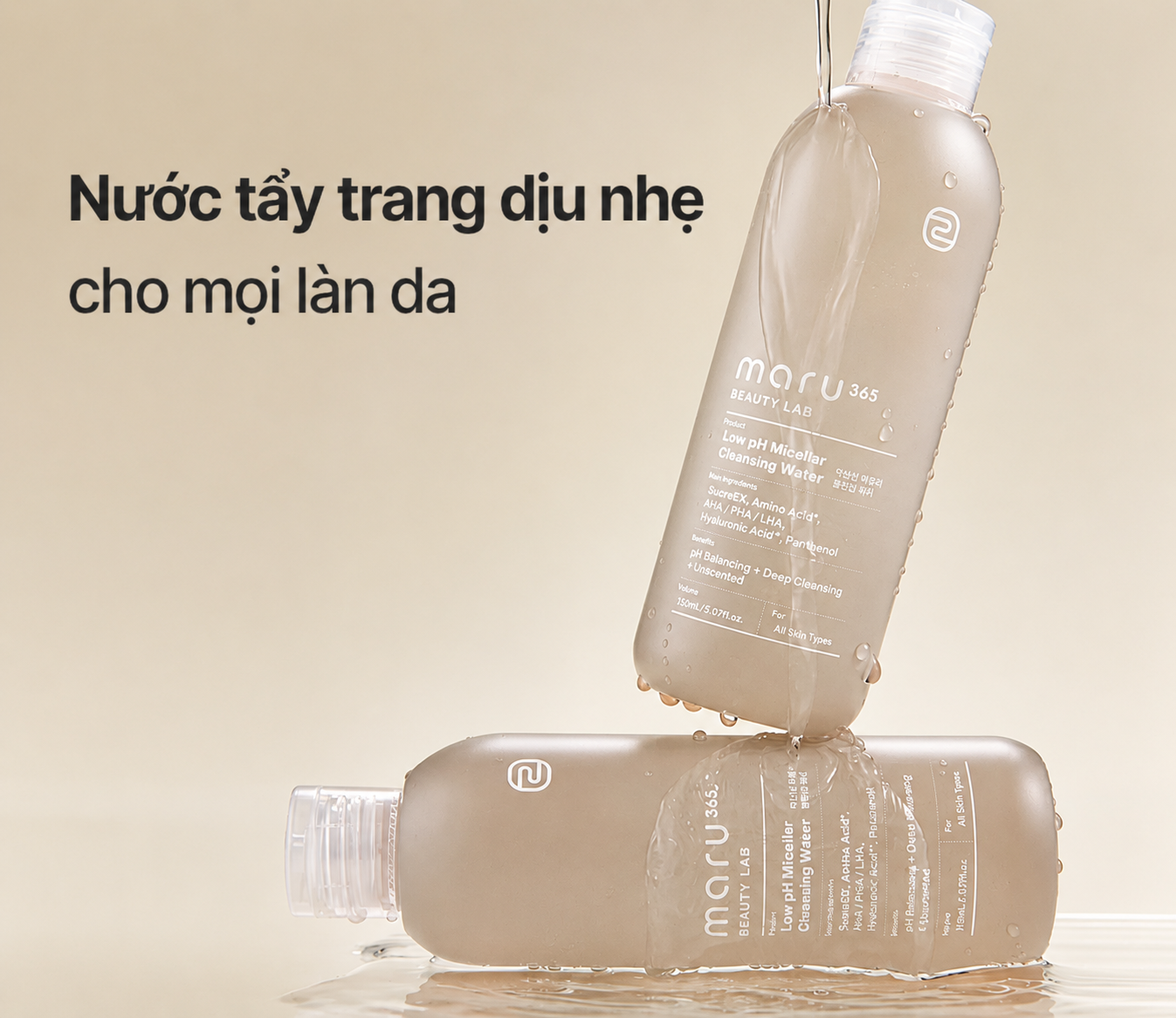 Nước Tẩy Trang Maru365 Beauty Lab Low pH Micellar Cleansing Water 210ml