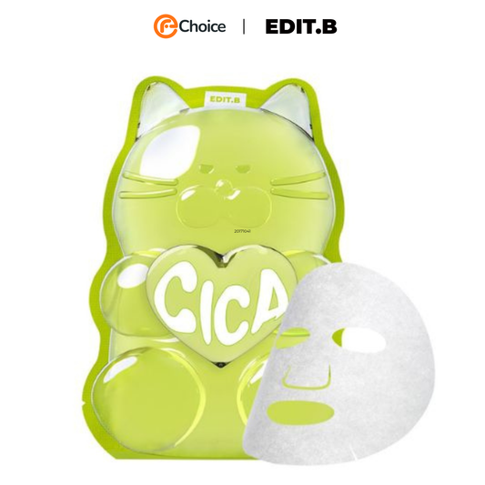 Mặt Nạ Giấy Thuần Chay, Cấp Ẩm Chuyên Sâu Edit.B Waterfull Gummy Cica 5Sheet 25ml*5ea