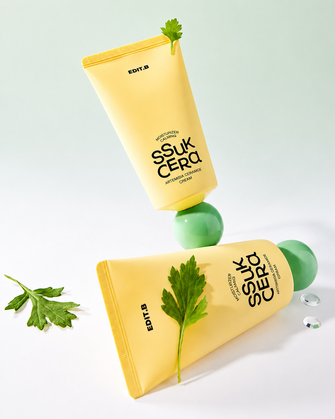 Kem Dưỡng Ẩm Làm Dịu Da Ngải Cứu EDIT.B Ssuk Ceramide Cream