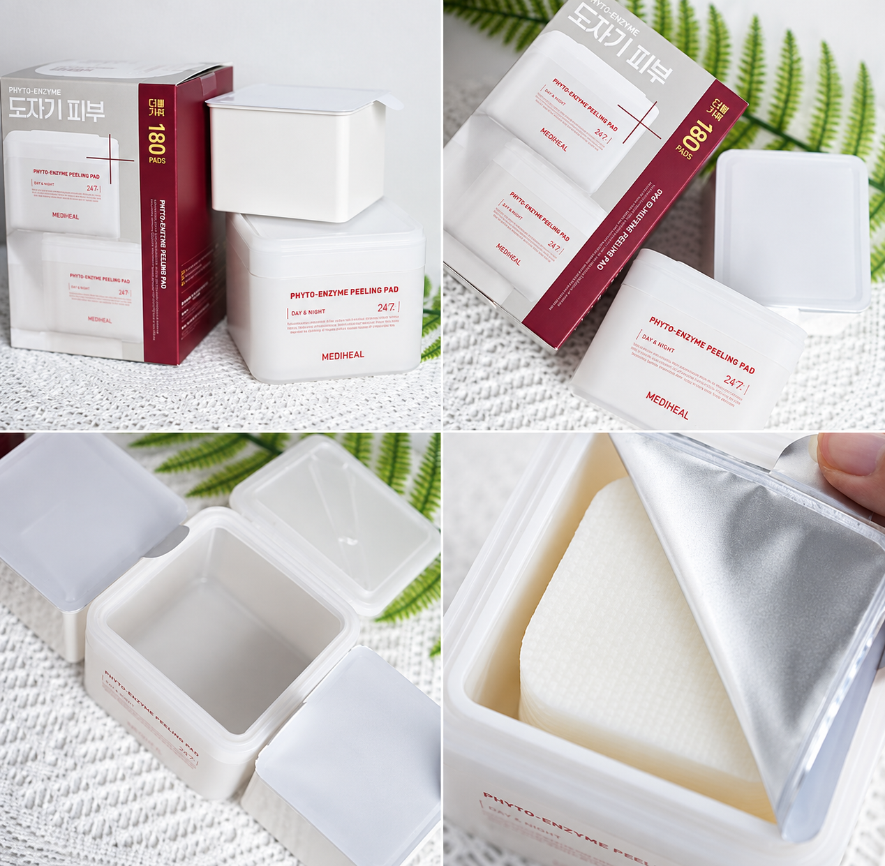 Toner Pad Tẩy Tế Bào Chết Dịu Nhẹ Mediheal Phyto-Enzyme Peeling Pad 90 Miếng
