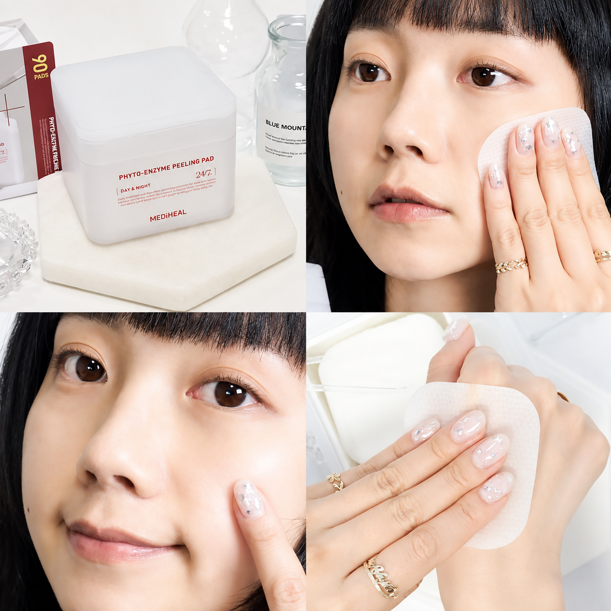 Toner Pad Tẩy Tế Bào Chết Dịu Nhẹ Mediheal Phyto-Enzyme Peeling Pad 90 Miếng