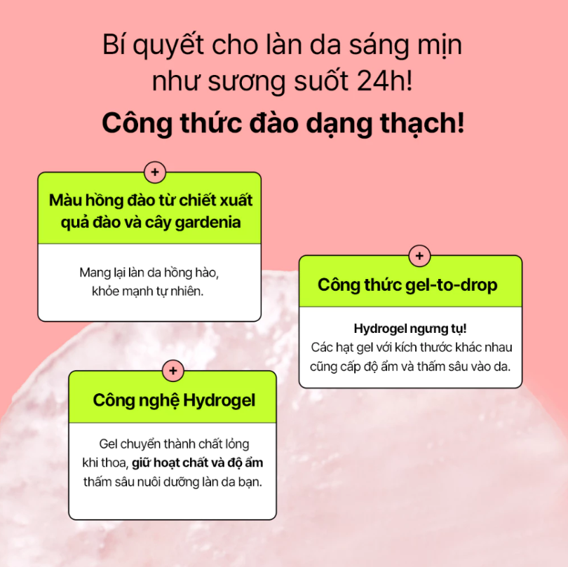 Tinh Chất Thạch Làm Sáng Da Chiết Xuất Đào & Niacinamide Edit.B Tone&Soft Peach – Da Mịn Màng, Rạng Rỡ 50ml/200ml
