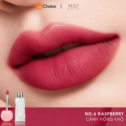 Son tint lì M.O.I Lollipops – #6 Raspberry Cánh hồng khô