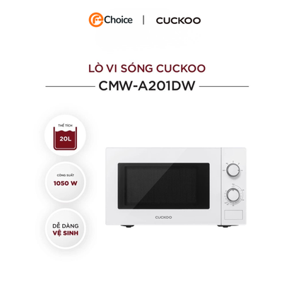 Lò Vi Sóng CUCKOO CMW-A201DW 20L - Khoang Thép Không Gỉ - Rã Đông Thông Minh - Hàng Chính Hãng
