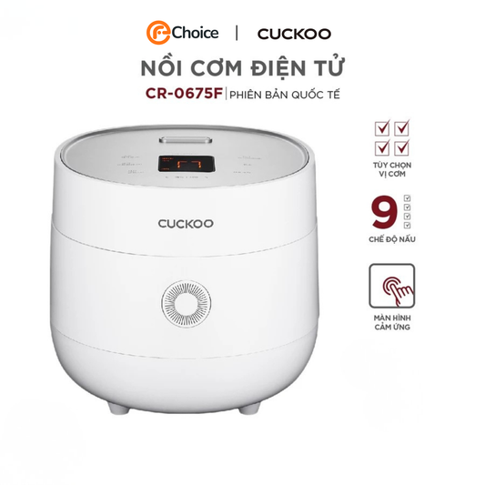Nồi Cơm Điện Tử CUCKOO CR-0675F Phiên Bản Quốc Tế 1,08 Lít - Hàng Chính Hãng