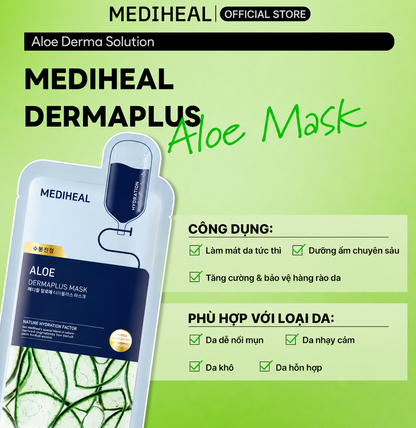 Mặt Nạ Làm Dịu & Cấp Ẩm Mediheal Dermaplus Aloe Mask 22ml