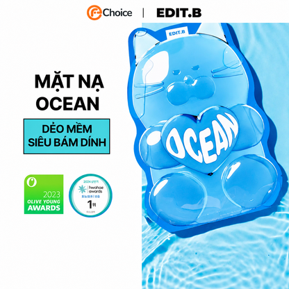 Mặt Nạ Giấy Thuần Chay, Cấp Ẩm Chuyên Sâu Edit.B Waterfull Gummy Ocean 5Sheet 25ml*5ea