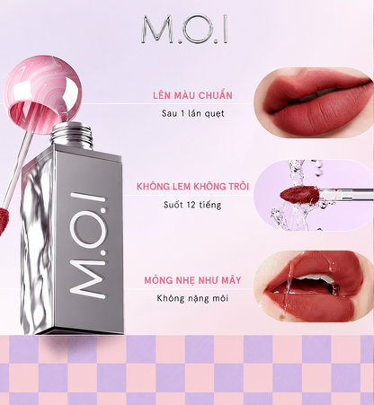 Son tint lì M.O.I Lollipops – #1 Very Berry Cam quế