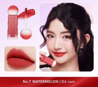 Son kem lì M.O.I - Matte Lasting Lip Tint - Cotton Candy - No.7 Watermelon