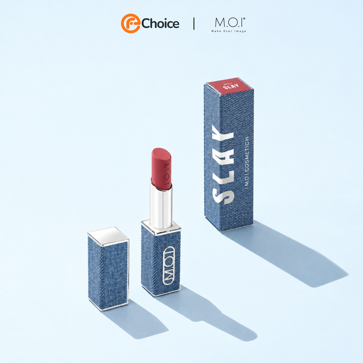 Son lì M.O.I Velvet Matte Lipstick The New Iconic 2.7g – #1 Slay Hồng gỗ