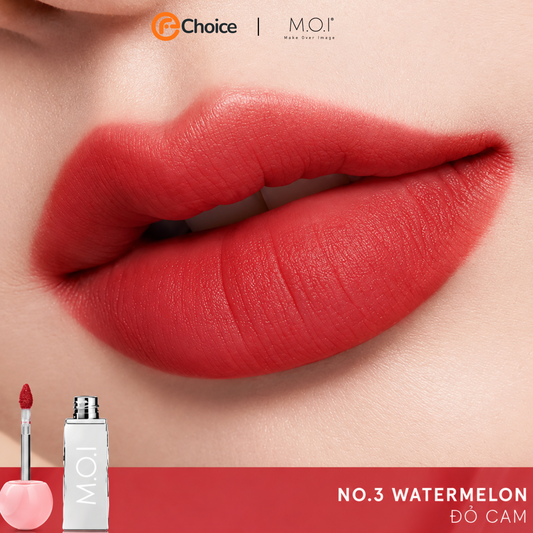 Son tint lì M.O.I Lollipops 4g – #3 Watermelon Đỏ cam