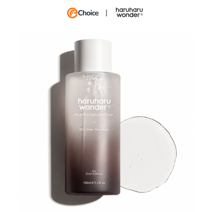Nước Cân Bằng Cấp Ẩm Haruharu Wonder Black Rice Hyaluronic Toner 150ml