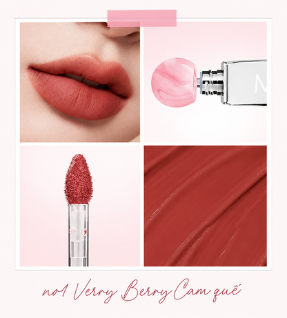 Son tint lì M.O.I Lollipops – #1 Very Berry Cam quế